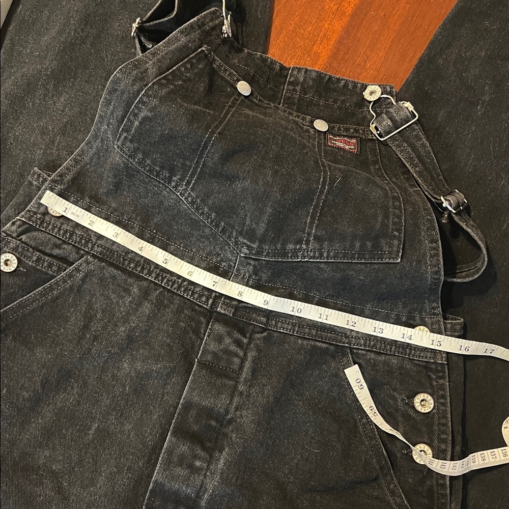 Vintage Guess Charcoal Denim Overalls - Picture 10 of 15